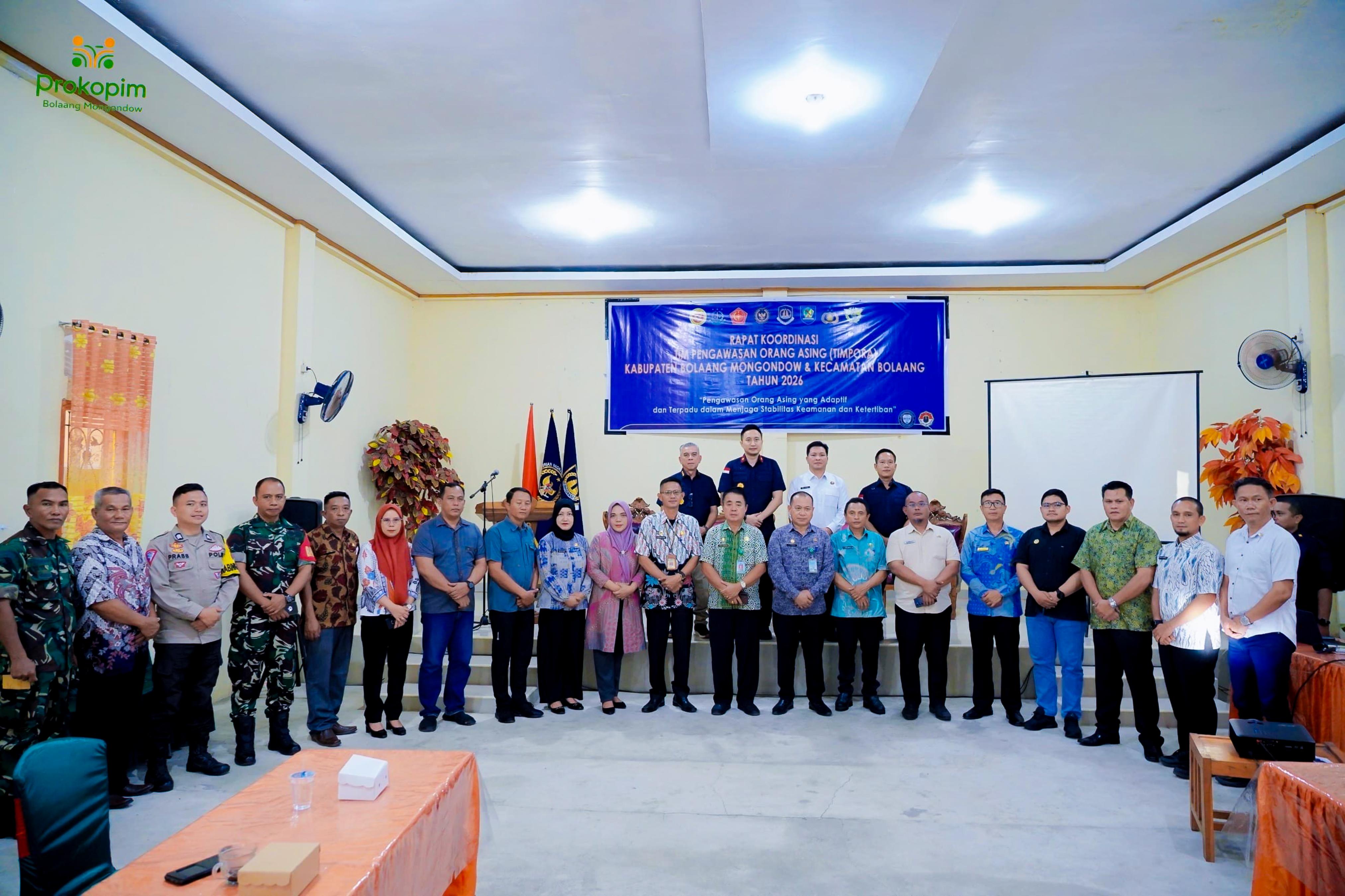 Tingkatkan Sinergitas Pengawasan Orang Asing, Imigrasi Kotamobagu Gelar Rapat TIMPORA Kabupaten Bolaang Mongondow
