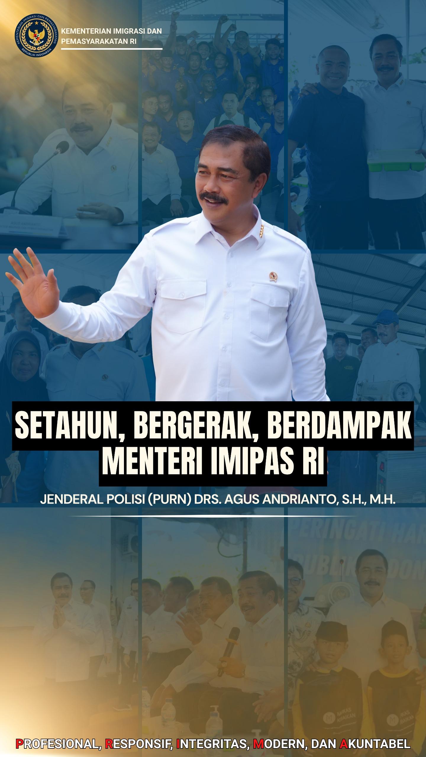 Setahun, Bergerak, Berdampak Menteri IMIPAS RI